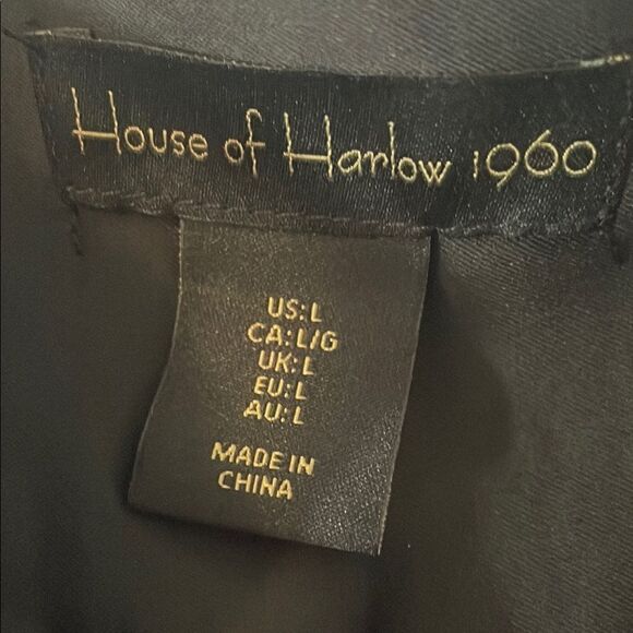 House of Harlow 1960 Black Maxi Slip Dress - Picture 2 of 4